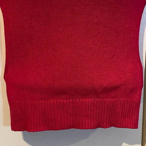 Seduction Fuchsia Off Shoulder Ribbed Sweater Size XS - Picture 7 of 15